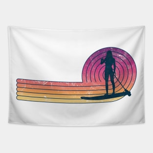 Vintage and Retro Look SUP Paddle Board Tapestry