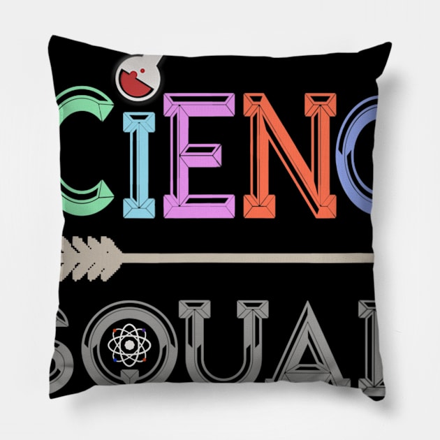 First Day of School Science Teacher Technology Team Pillow by Ortizhw