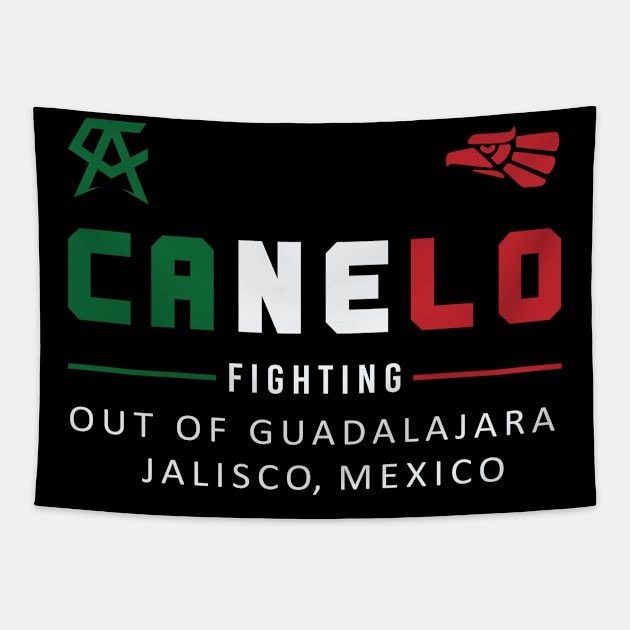 Canelo Alvarez Guadalajara Jalisco Mexico Tapestry by cagerepubliq