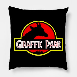 Giraffic Park Pillow