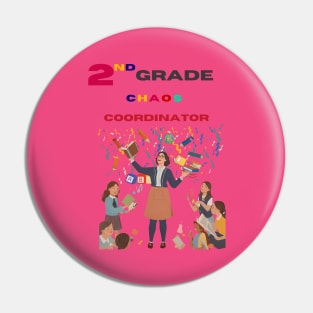 Second Grade Teacher Pin