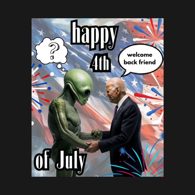 Biden Happy 4th July Funny by InkTrendy