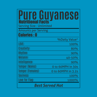 Pure 100% Guyanese West Indian Funny T-Shirt T-Shirt