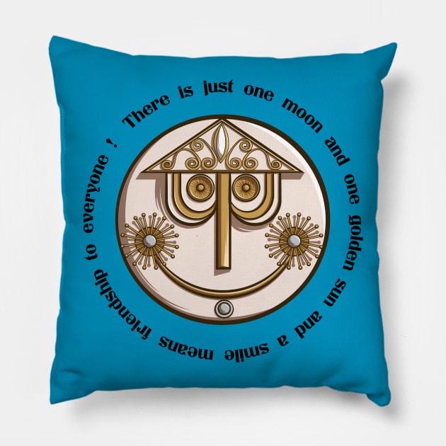 Small, Small World Pillow by elizabethsgrotto