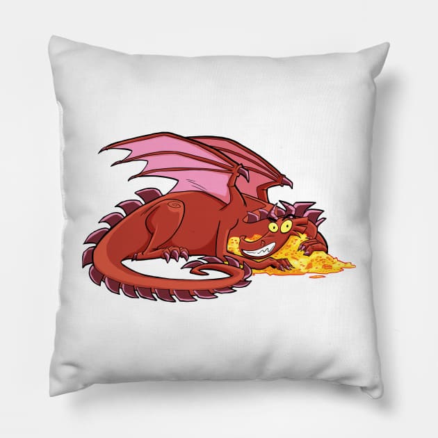 Gold lover Pillow by Slack Wyrm