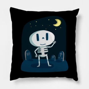 Halloween Skeleton Graveyard [HT] Pillow