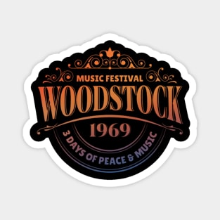 Woodstock 1969 Music Festival 3 Days Of Peace And Music Magnet