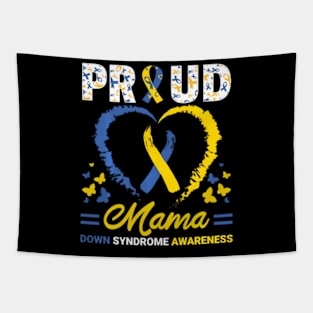 World Down Syndrome Day T21 Ribbon Proud Mama Mom He Tapestry