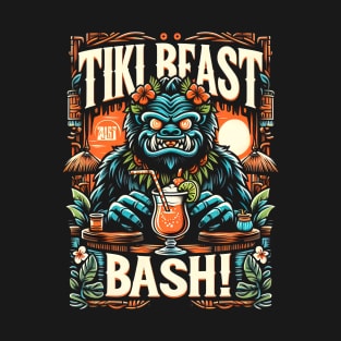 Tiki Beast Bash Tropical Fun Monster Luau Paradise T-Shirt