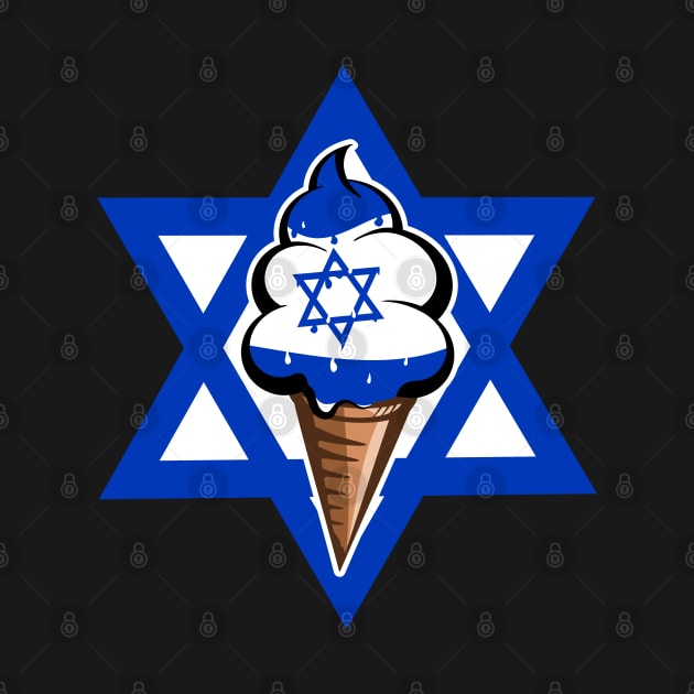 Israeli flag funny ice cream by mailboxdisco