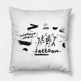 freedom without spirit Pillow