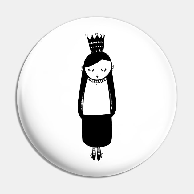 Little girl Pin by coclodesign