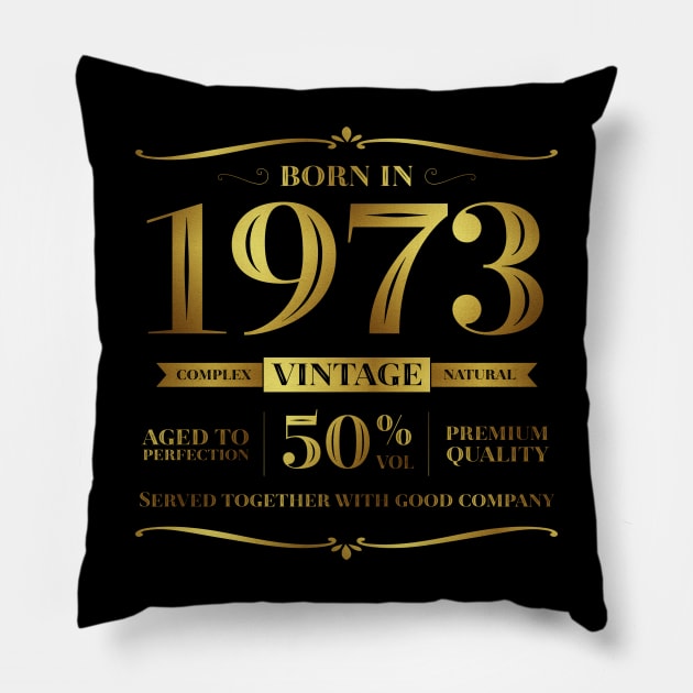 50 Years Label Pillow by AntiStyle