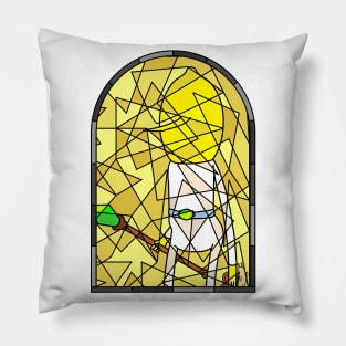 Stained Glass Lemongrab 2 (Lemonwhite) Pillow