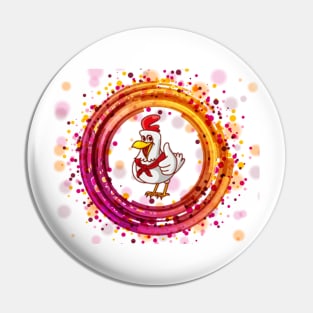 Happy chicken Pin