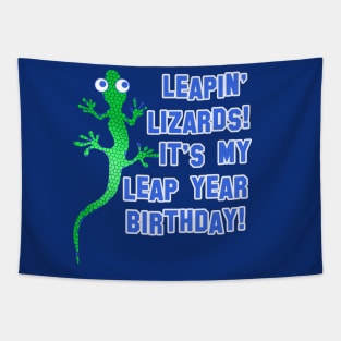 LEAPIN LIZARDS LEAP YEAR BIRTHDAY Tapestry