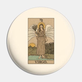 Virgo Tarot Card Pin