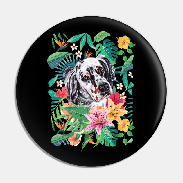 Tropical English Setter Pin by LulululuPainting