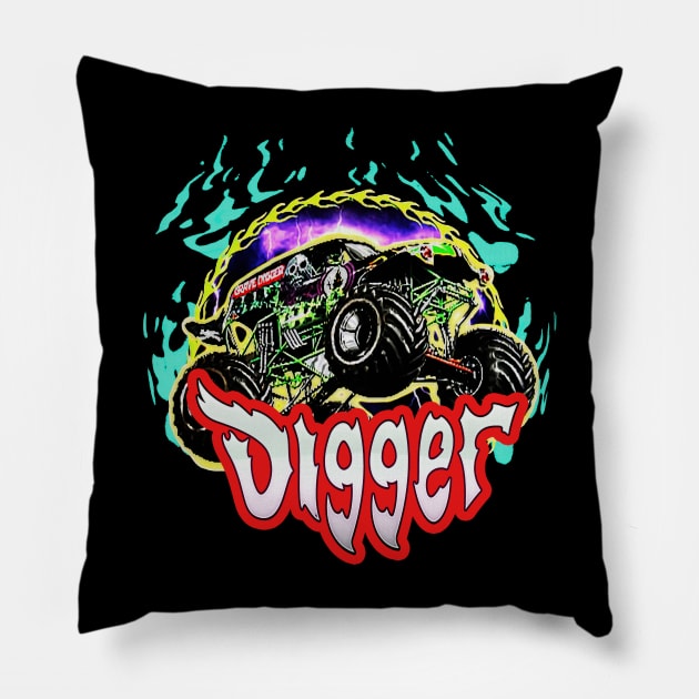 grave digger Pillow by pin store