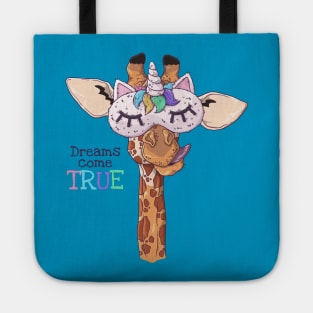 Unicorn Giraffe Dreams Come True Tote