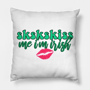 SKSKS Kiss Me I'm Irish VSCO Girl Green St. Patty's Day Stickers Gifts Shirt Pillow