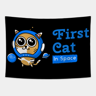 First Cat in Space Tapestry