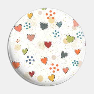 Heart Pattern Pin