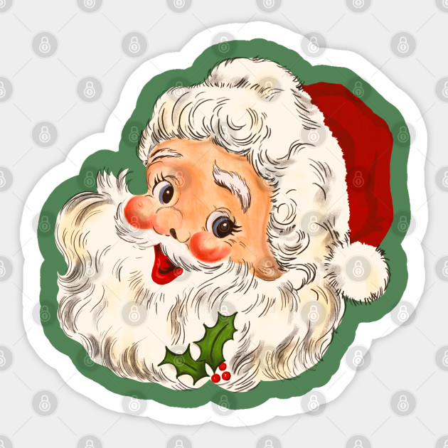 Vintage Santa No 1 - Santa Claus - Sticker