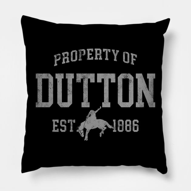 dutton rip (distressed) Pillow by RichyTor