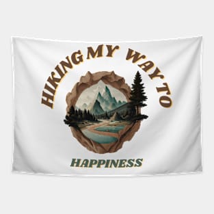 HIKING IS HAPPINESS Tapestry