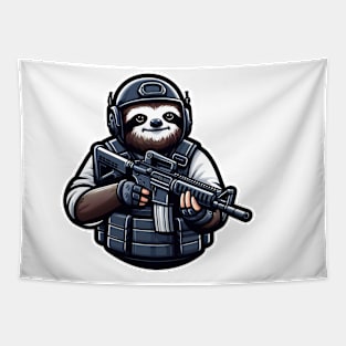 Tactical Sloth Tapestry