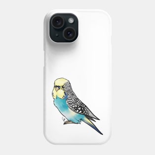 Bird - Budgerigar Parakeet - Blue and Yellow Phone Case