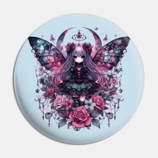 Anime gothic fairy Pin