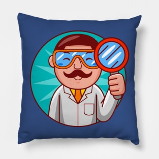 Scientist Man Pillow