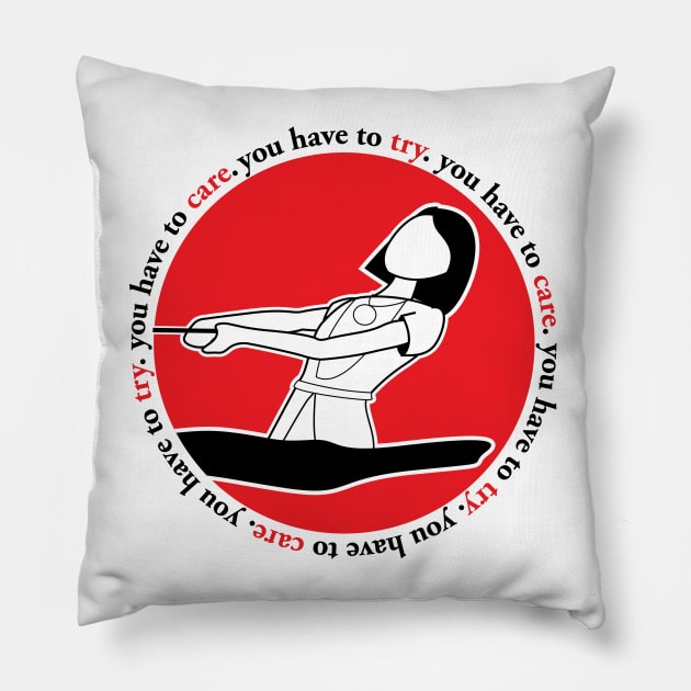 Fight The Sadness 2-Sided (White) Pillow by valdezign