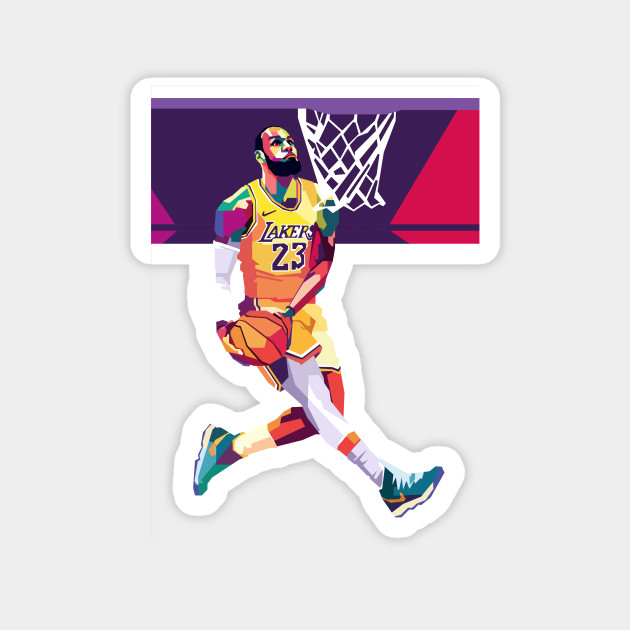 Lebron James Pop Art Lebron James Lakers Magnes Teepublic Pl