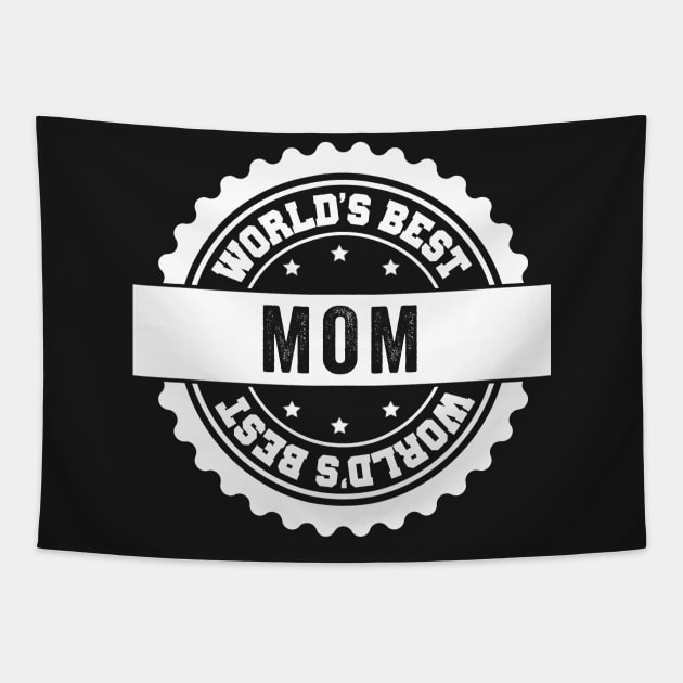 Worlds Best Mom Tapestry by Kyandii