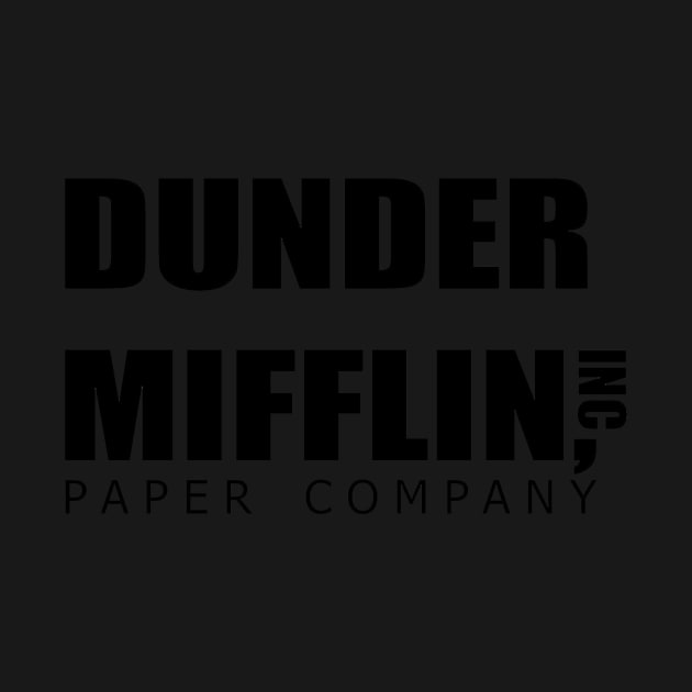 The office - dunder mifflin logo - tv show by Uwaki