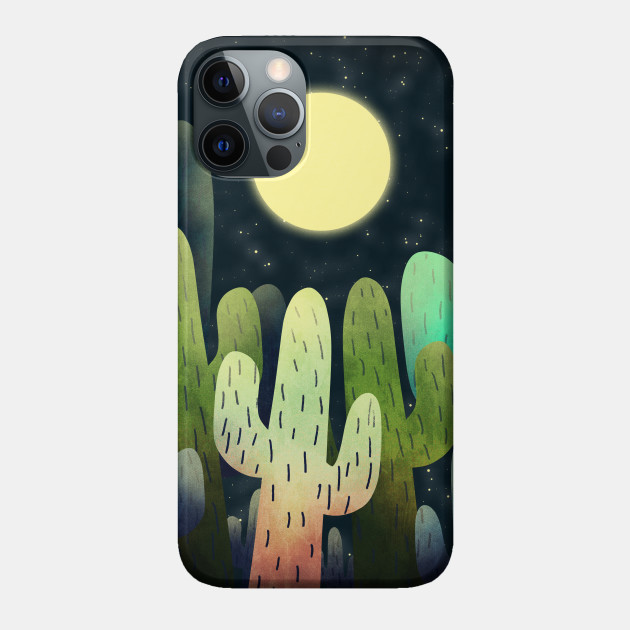 Night Time Cactus - Cactus - Phone Case