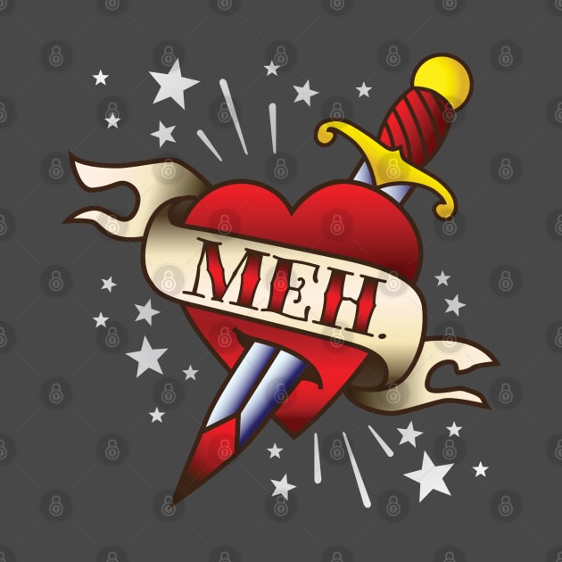 Meh Tattoo by DetourShirts