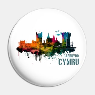 Cardiff Caerdydd Castles Pin