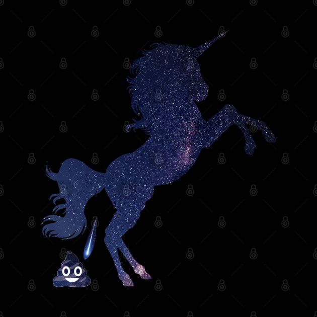 Poop Emoji Galaxy Unicorn by BlackCoffeeCake