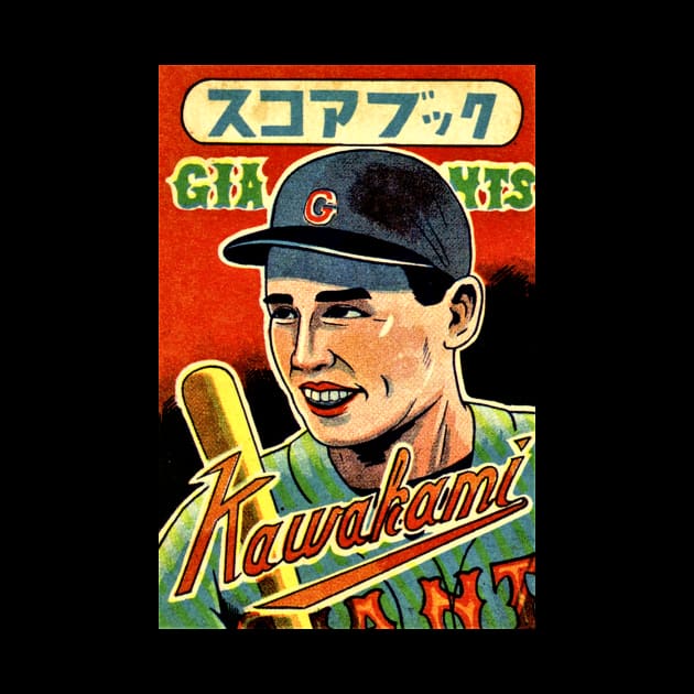 Japanese Baseball Card of Tetsuharu Kawakami by Tom Tom + Co