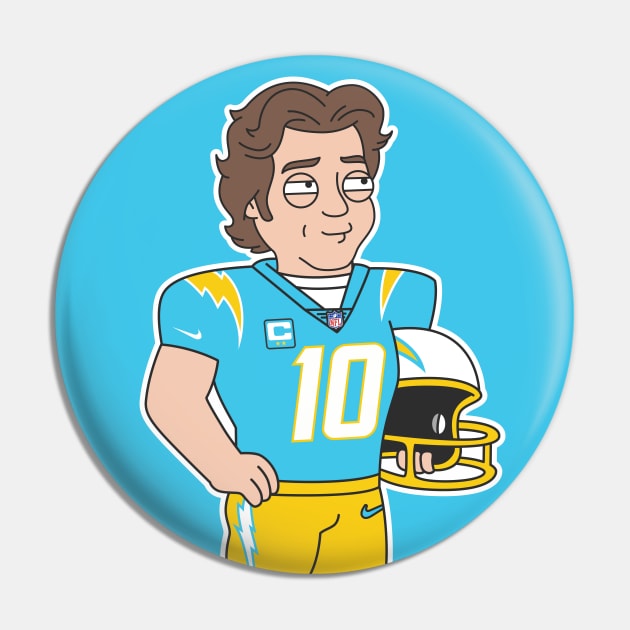 Justin Herbert Chargers Cartoon