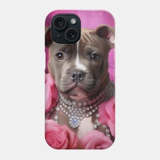 Rosy Staffy Puppy Phone Case