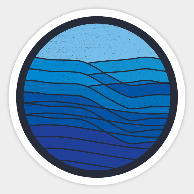 Deep Blue Sea - Ocean - Sticker