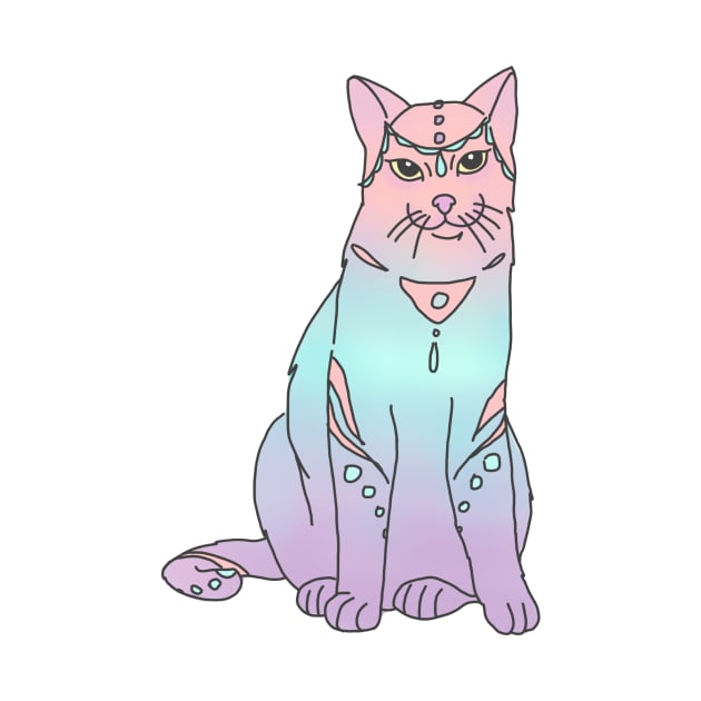 boho cat ombre pastel grunge tumblr by bigkidult