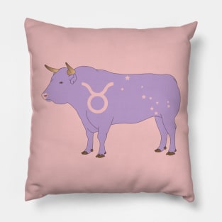 Taurus (Light Purple) Pillow