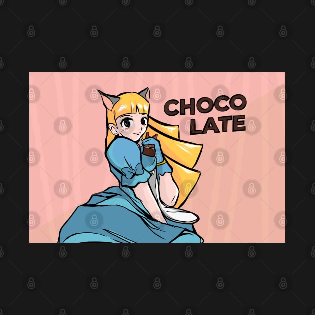 Anime Girl Choco Late by gdimido