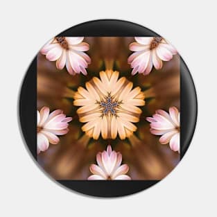 Unique kaleidoscope of Daisy Bouquet Pin